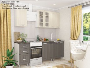 Кухонный гарнитур Луксор-евро 1600 серый-кремовый в Талице - talica.mebel-74.com | фото