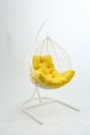 Подвесное кресло Бароло (белый/желтый) в Талице - talica.mebel-74.com | фото