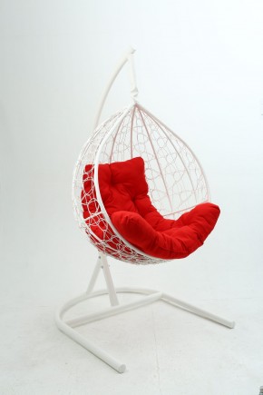 Подвесное кресло Бароло (белый/красный) в Талице - talica.mebel-74.com | фото