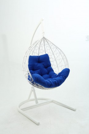 Подвесное кресло Бароло (белый/синий) в Талице - talica.mebel-74.com | фото