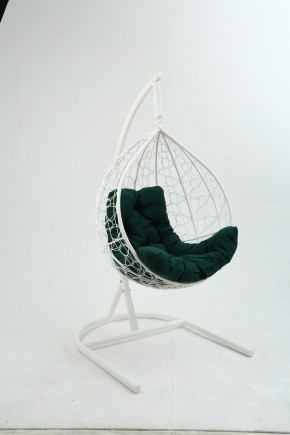 Подвесное кресло Бароло (белый/зеленый) в Талице - talica.mebel-74.com | фото