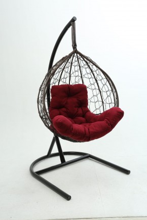Подвесное кресло Бароло (коричневый/бордо) в Талице - talica.mebel-74.com | фото
