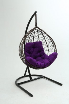 Подвесное кресло Бароло (коричневый/фиолетовый) в Талице - talica.mebel-74.com | фото