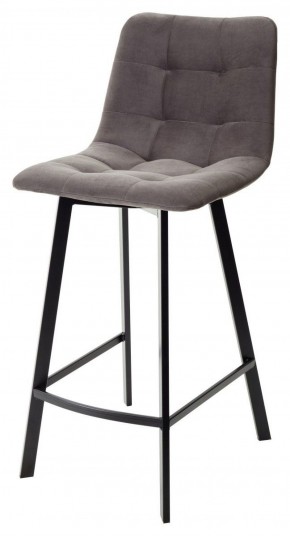 Полубарный стул CHILLI-QB SQUARE графит #14, велюр / черный каркас (H=66cm) М-City в Талице - talica.mebel-74.com | фото