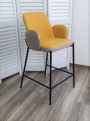Полубарный стул NYX (H=65cm) VF106 желтый / VF120 серый М-City в Талице - talica.mebel-74.com | фото