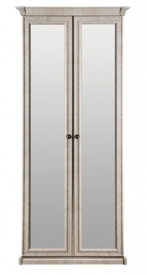 Шкаф 2-х створчатый с зеркалом Афина (крем корень) в Талице - talica.mebel-74.com | фото