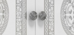 Шкаф 4-х дверный с зеркалами (12.244) Грация (белый/серебро) в Талице - talica.mebel-74.com | фото