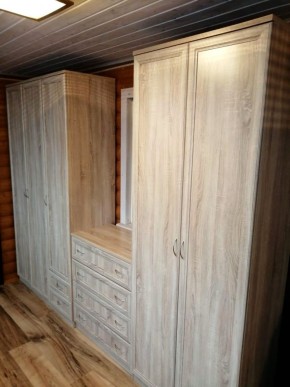 Шкаф для белья со штангой, полками и ящиками арт. 113 в Талице - talica.mebel-74.com | фото