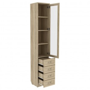 Шкаф для книг с ящиками узкий арт. 205 в Талице - talica.mebel-74.com | фото