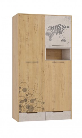 Шкаф для одежды 3 двери и 2 ящика Шк134.0 ДС Стэнфорд в Талице - talica.mebel-74.com | фото