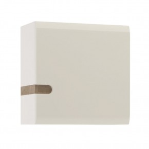 Шкаф навесной 1D/TYP 65, LINATE ,цвет белый/сонома трюфель в Талице - talica.mebel-74.com | фото