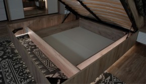 Спальня Джулия Кровать 160 МИ с подъемным механизмом Дуб крафт серый в Талице - talica.mebel-74.com | фото