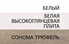 Стол письменный /TYP 80, LINATE ,цвет белый/сонома трюфель в Талице - talica.mebel-74.com | фото