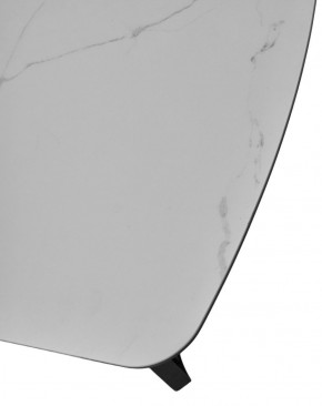 Стол RASMUS 160 TL-45 Белый мрамор, испанская керамика / черный каркас, ®DISAUR в Талице - talica.mebel-74.com | фото