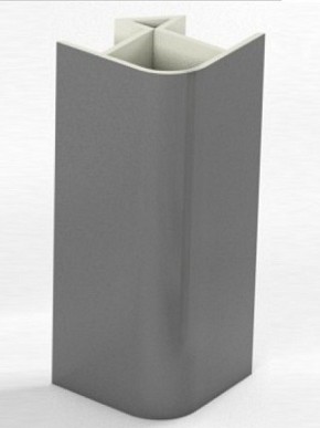 Угловое соединение для цоколя 90 гр. h100 мм (Алюминий; Белый; Венге; Дуб Сонома; Черный) в Талице - talica.mebel-74.com | фото