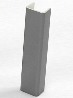 Торцевая заглушка  для цоколя h100 мм (Алюминий; Венге; Дуб Сонома, Белый, Черный) в Талице - talica.mebel-74.com | фото