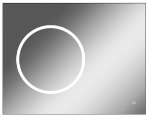 Зеркало Eclipse 90 black с подсветкой Sansa (SE1031Z) в Талице - talica.mebel-74.com | фото