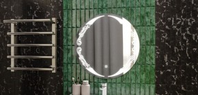 Зеркало Канберра 700х700 с подсветкой Домино (GL7032Z) в Талице - talica.mebel-74.com | фото